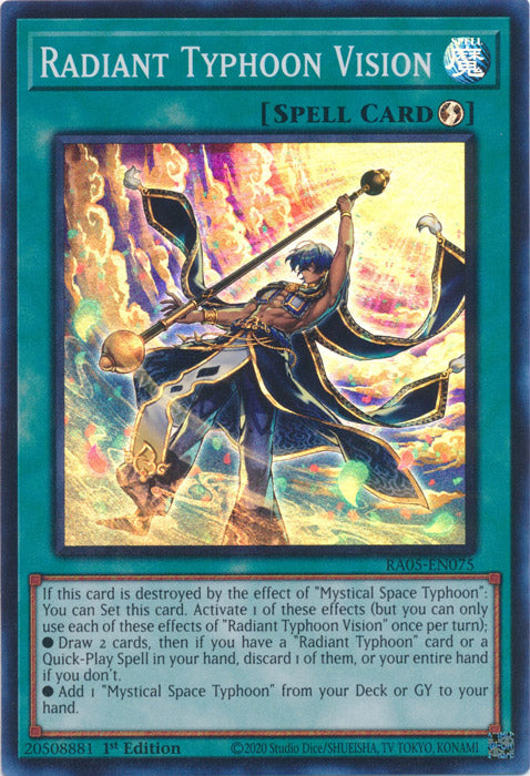 Yugioh - Radiant Typhoon Vision *Select Rarity* RA05-EN075 (NM)