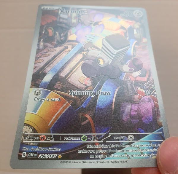 Pokemon - Varoom *Illustration Rare* Obsidian Flames 206/197