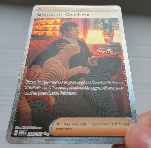 Pokemon 151 - Giovanni's Charisma *Special Illustration Rare* 204/165