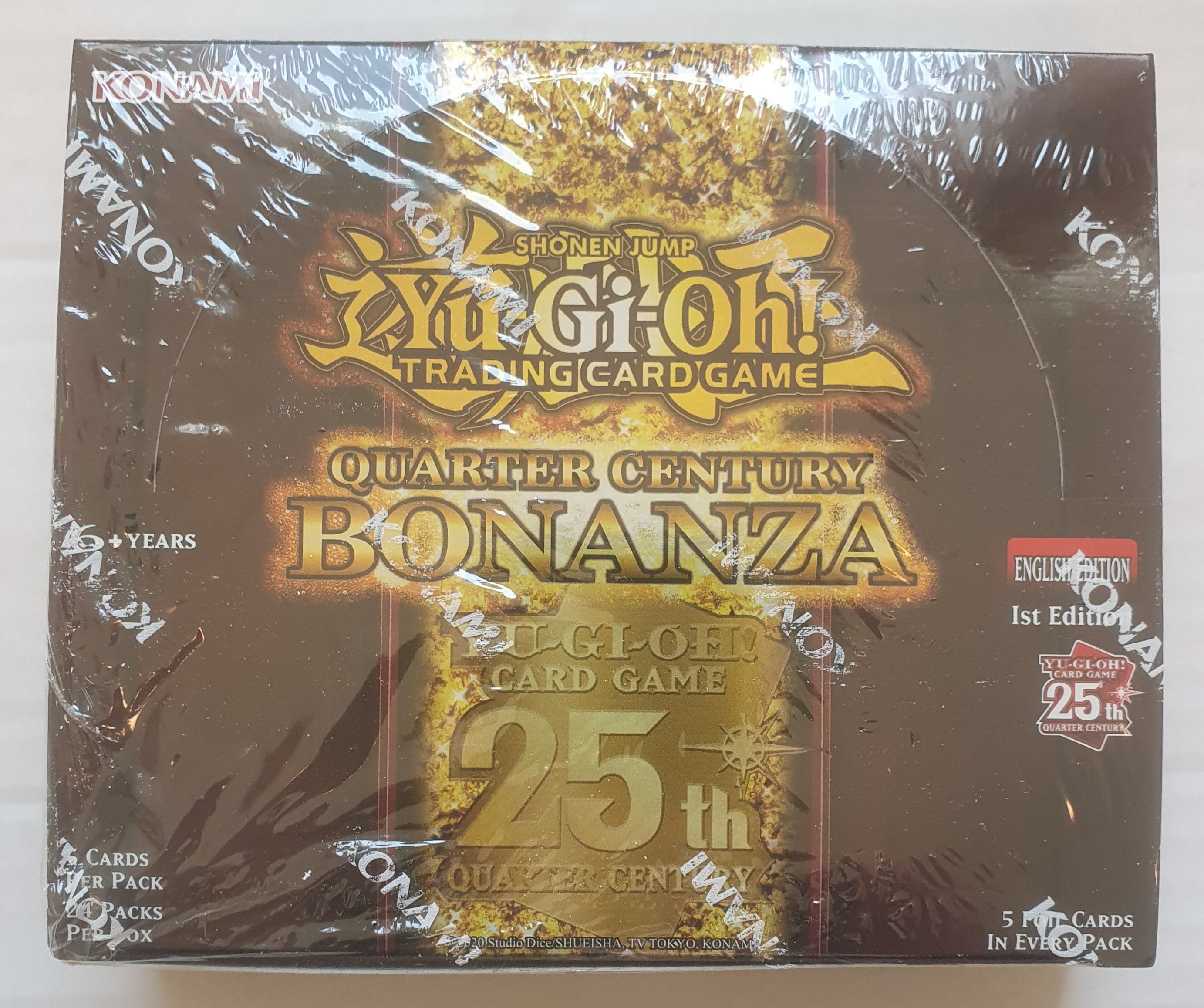 yugioh quarter century bonanza booster box 1st edition Konami because this set has a lot to offer Konami Yu Gi Oh! Trading