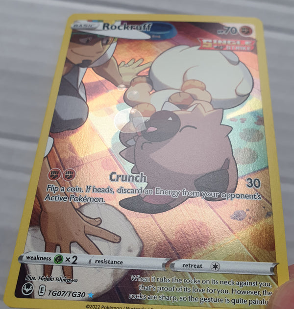 Pokemon - Rockruff *Holo* Silver Tempest TG07/TG30