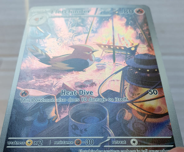 Pokemon - Fletchinder *Illustration Rare* Paldea Evolved 199/193