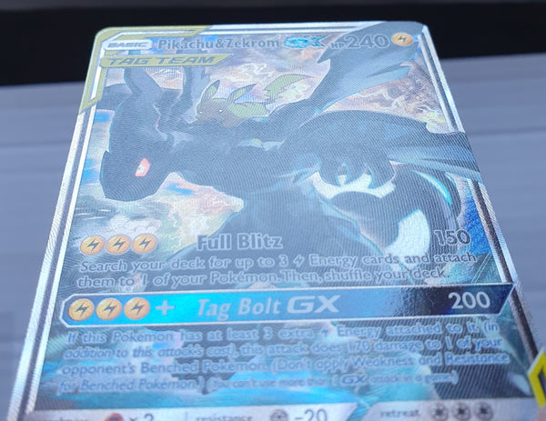 Pokemon - Pikachu & Zekrom GX *Ultra Rare* Black Star Promo SM168