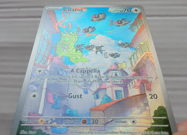 Pokemon - Chatot *Illustration Rare* Temporal Forces 181/162