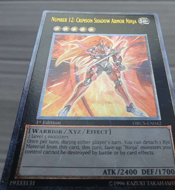 Yugioh - Number 12: Crimson Shadow Armor Ninja *Ultimate Rare* ORCS-EN042 (NM)