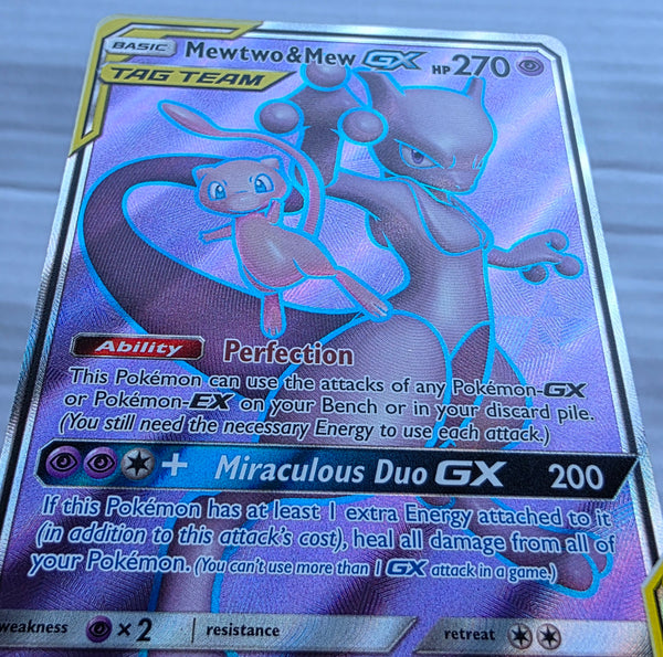 Pokemon - Mewtwo & Mew GX *Ultra Rare* Unified Minds 222/236
