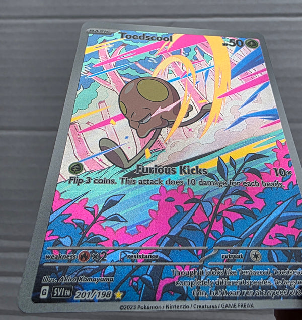 Pokemon - Toedscool *Illustration Rare* Scarlet & Violet 201/198