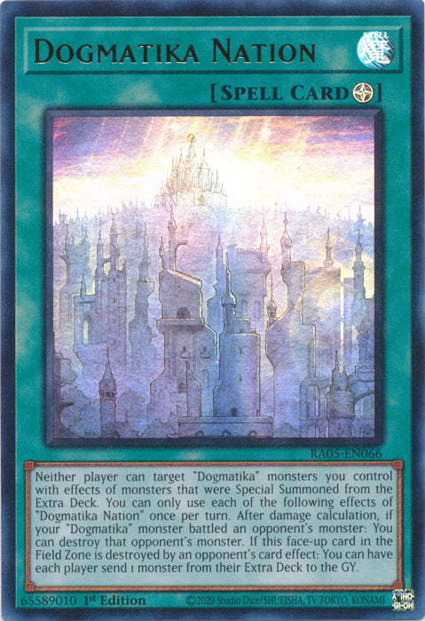 Yugioh - Dogmatika Nation *Select Rarity* RA05-EN066 (NM)