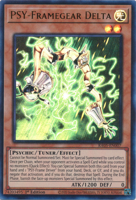 Yugioh - PSY-Framegear Delta *Select Rarity* RA05-EN007 (NM)