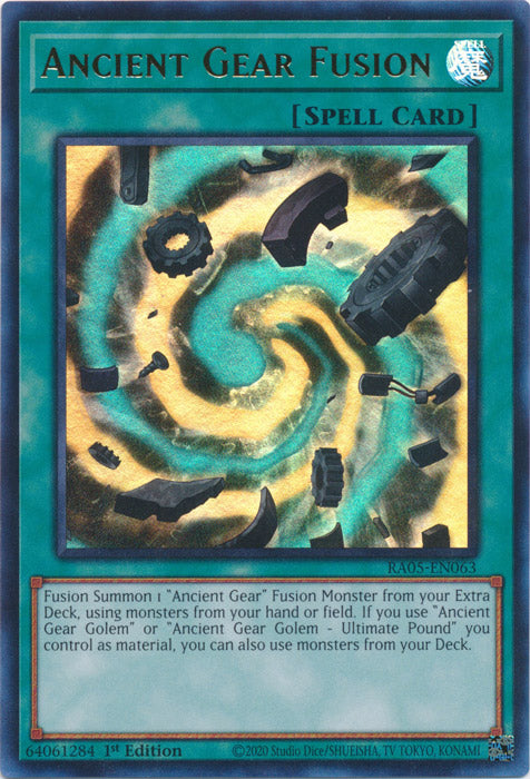 Yugioh - Ancient Gear Fusion *Select Rarity* RA05-EN063 (NM)