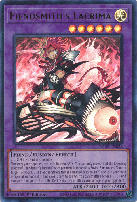 Yugioh - Fiendsmith's Lacrima *Select Rarity* RA05-EN038 (NM)