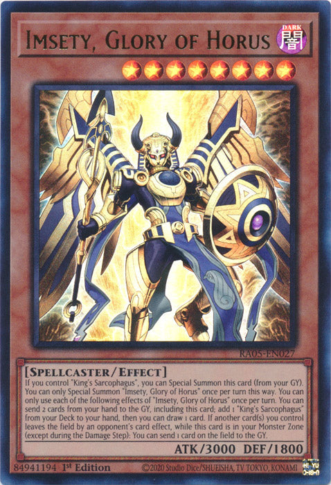 Yugioh - Imsety, Glory of Horus *Select Rarity* RA05-EN027 (NM)