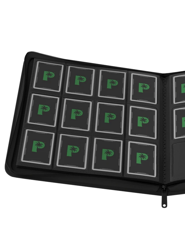 Stealth 12 Pocket Zip Binder - Black