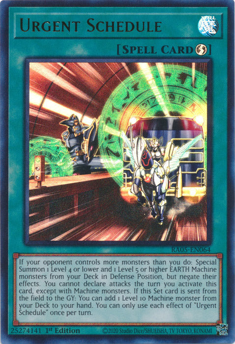 Yugioh - Urgent Schedule *Select Rarity* RA05-EN064 (NM)