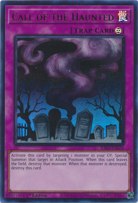 Yugioh - Call of the Haunted *Select Rarity* RA05-EN076 (NM)