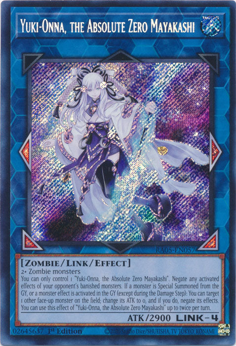 Yugioh - Yuki-Onna, the Absolute Zero Mayakashi *Select Rarity* RA05-EN057 (NM)