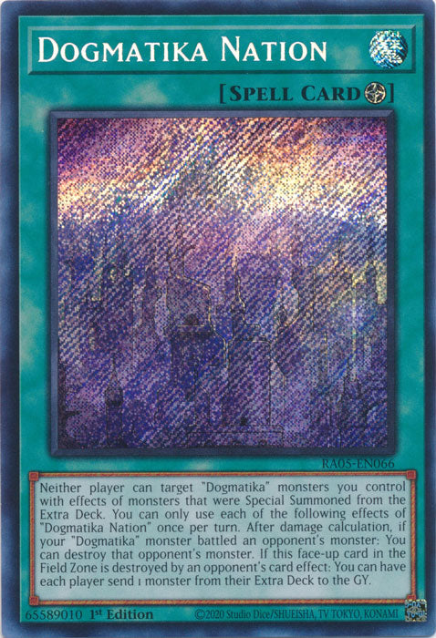 Yugioh - Dogmatika Nation *Select Rarity* RA05-EN066 (NM)