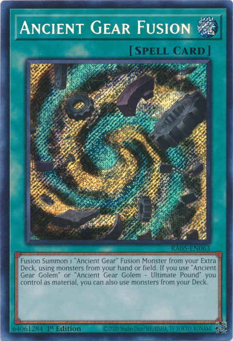 Yugioh - Ancient Gear Fusion *Select Rarity* RA05-EN063 (NM)