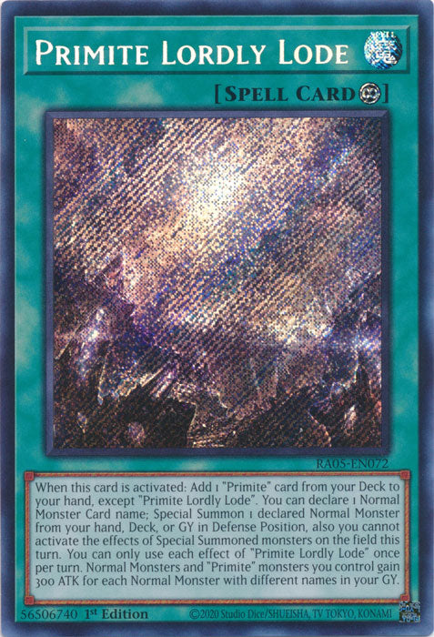 Yugioh - Primite Lordly Lode *Select Rarity* RA05-EN072 (NM)