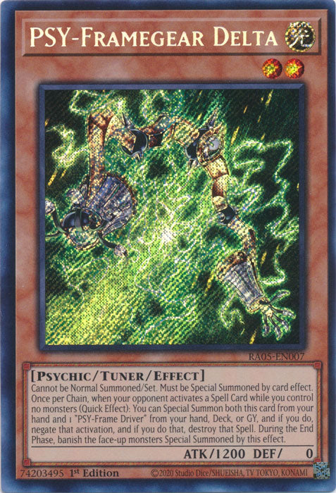 Yugioh - PSY-Framegear Delta *Select Rarity* RA05-EN007 (NM)