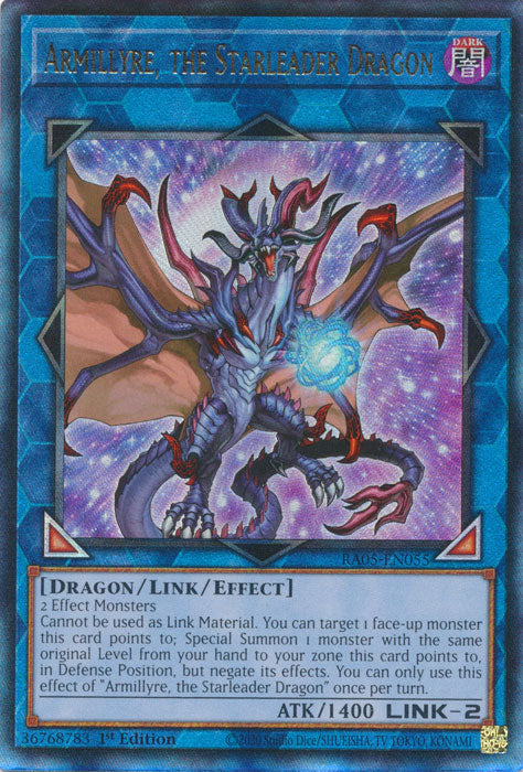 Yugioh - Armillyre, the Starleader Dragon *Select Rarity* RA05-EN055 (NM)