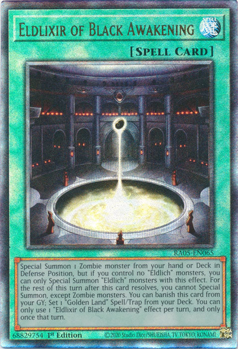 Yugioh - Eldlixir of Black Awakening *Select Rarity* RA05-EN065 (NM)