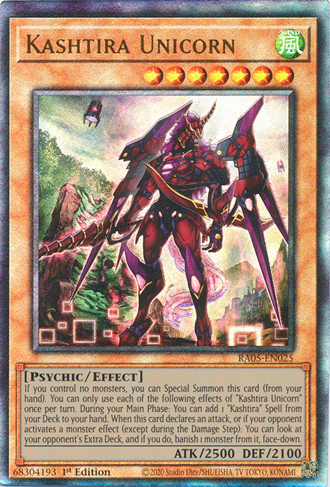 Yugioh - Kashtira Unicorn *Select Rarity* RA05-EN025 (NM)