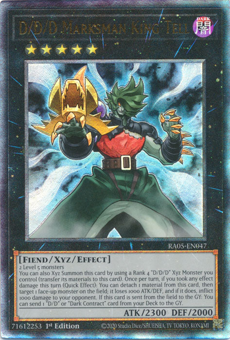 Yugioh - D/D/D Marksman King Tell *Select Rarity* RA05-EN047 (NM)