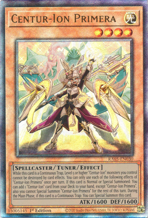 Yugioh - Centur-Ion Primera *Select Rarity* RA05-EN030 (NM)