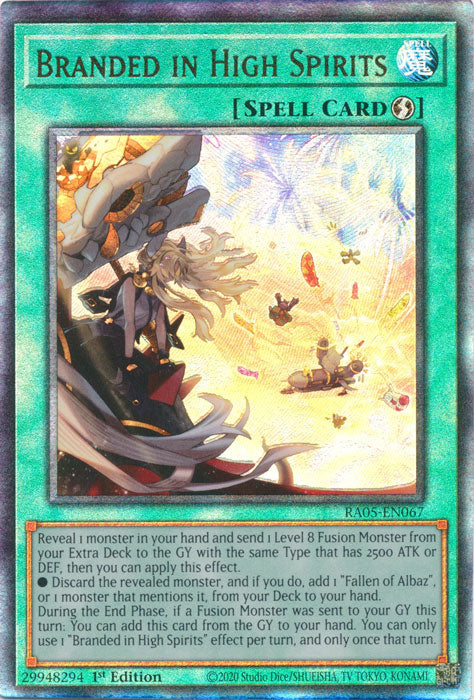 Yugioh - Branded in High Spirits *Select Rarity* RA05-EN067 (NM)
