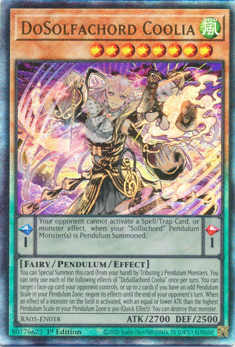 Yugioh - DoSolfachord Coolia *Select Rarity* RA05-EN018 (NM)