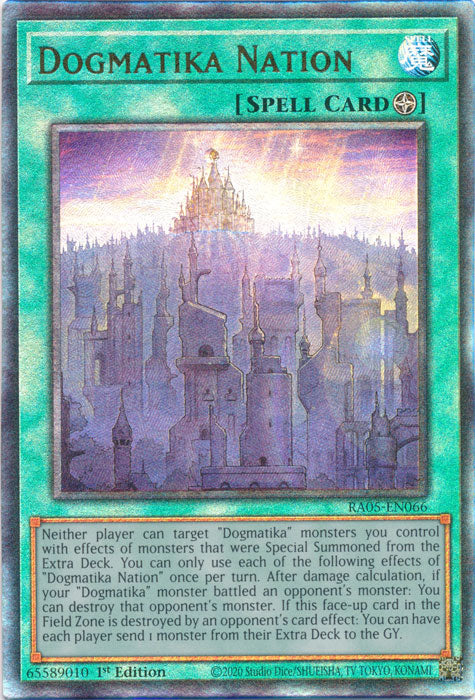 Yugioh - Dogmatika Nation *Select Rarity* RA05-EN066 (NM)