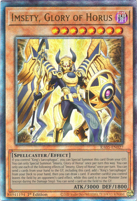 Yugioh - Imsety, Glory of Horus *Select Rarity* RA05-EN027 (NM)