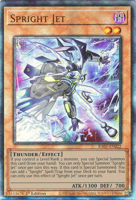 Yugioh - Spright Jet *Select Rarity* RA05-EN022 (NM)
