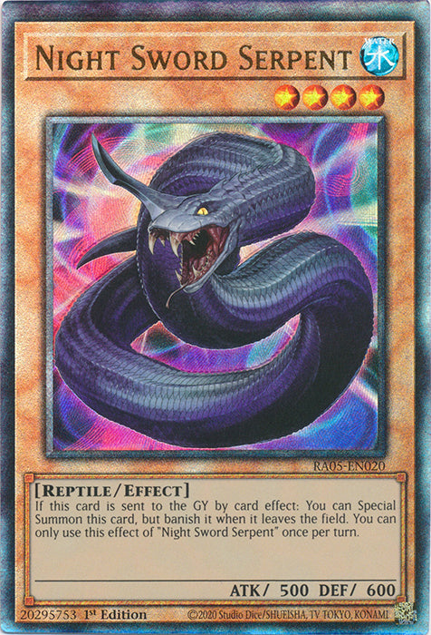 Yugioh - Night Sword Serpent *Select Rarity* RA05-EN020 (NM)