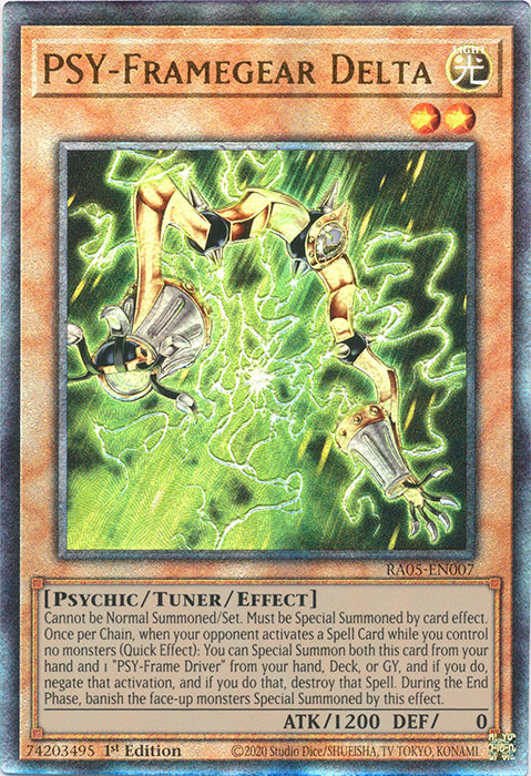 Yugioh - PSY-Framegear Delta *Select Rarity* RA05-EN007 (NM)