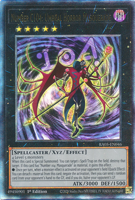Yugioh - Number C104: Umbral Horror Masquerade *Select Rarity* RA05-EN046 (NM)