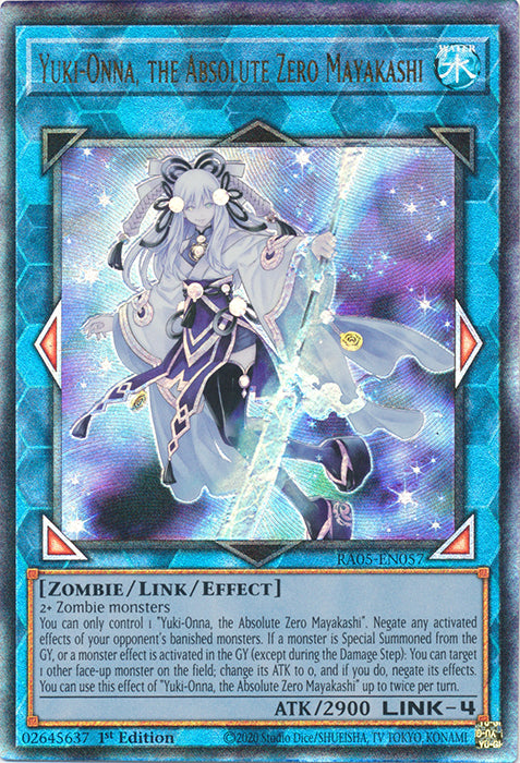 Yugioh - Yuki-Onna, the Absolute Zero Mayakashi *Select Rarity* RA05-EN057 (NM)