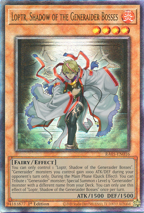 Yugioh - Loptr, Shadow of the Generaider Bosses *Select Rarity* RA05-EN016 (NM)
