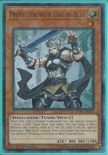 Yugioh Card - Protector with Eyes of Blue *Ultra Rare* LCKC-EN013 (NM)