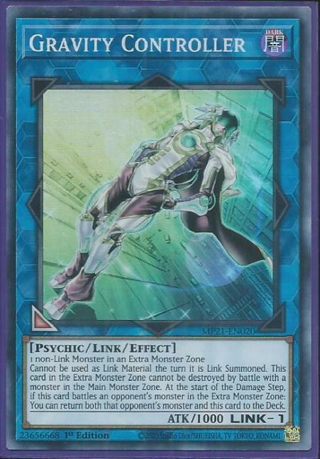 Yugioh - Gravity Controller *Super Rare* MP21-EN020 (NM/M)