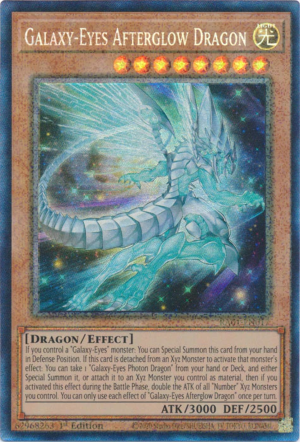 Yugioh - Galaxy-Eyes Afterglow Dragon *Select Rarity* RA01-EN017 (NM)