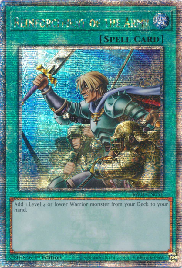 Yugioh - Reinforcement of the Army *Select Rarity* RA01-EN051 (NM)