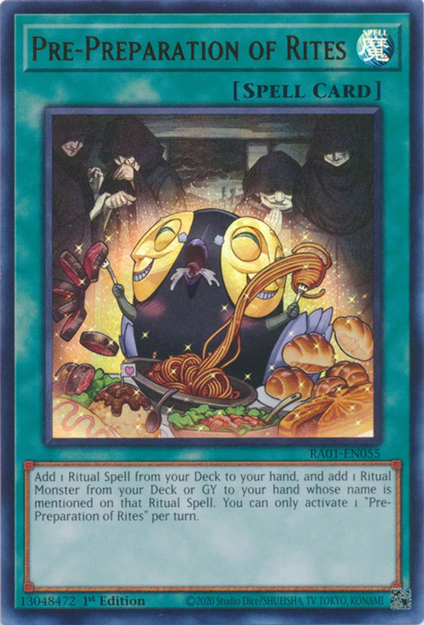 Yugioh - Pre-Preparation of Rites *Select Rarity* RA01-EN055 (NM)