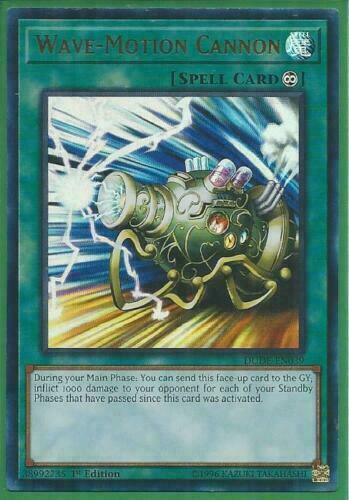 Yugioh Card - Wave-Motion Cannon *Ultra Rare* DUDE-EN039 (NM/M)