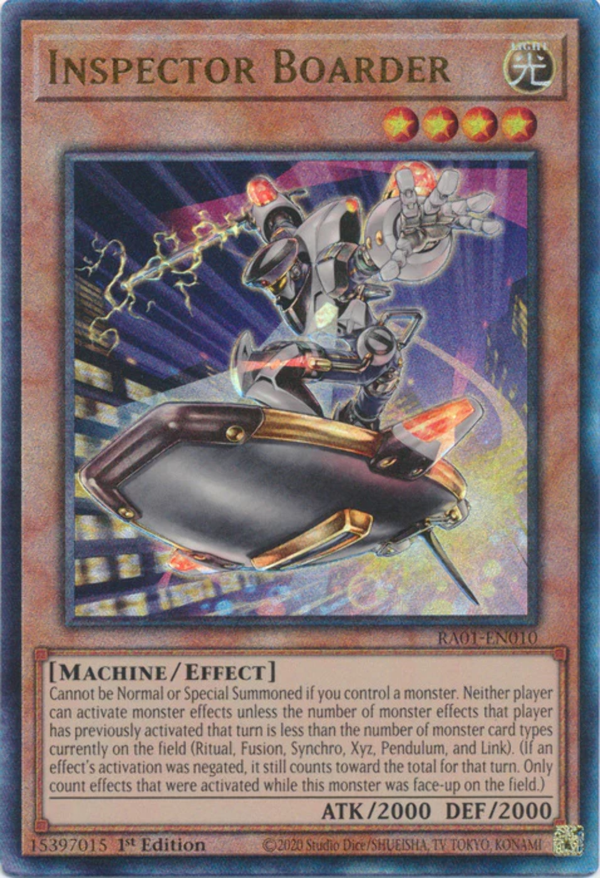 Yugioh - Inspector Boarder *Select Rarity* RA01-EN010 (NM)