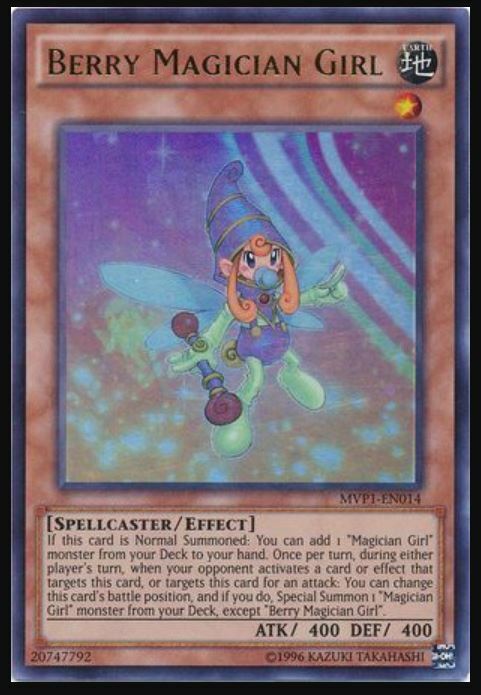 Yugioh Card - Berry Magician Girl *Ultra Rare* MVP1-EN014 (NM)