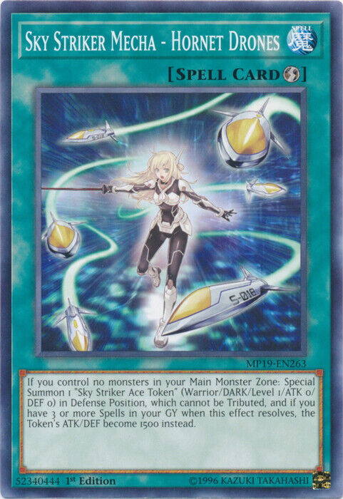 Yugioh - Sky Striker Mecha - Hornet Drones *Common* MP19-EN263 (NM)