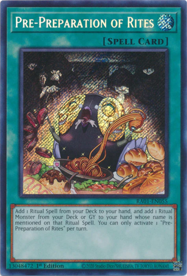 Yugioh - Pre-Preparation of Rites *Select Rarity* RA01-EN055 (NM)