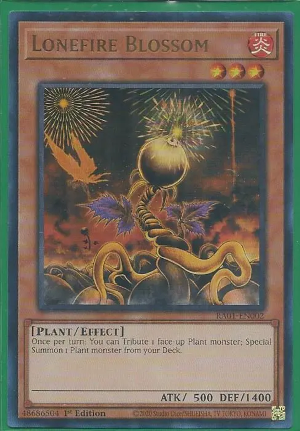 Yugioh - Lonefire Blossom *Select Your Rarity* RA01-EN002 (NM)